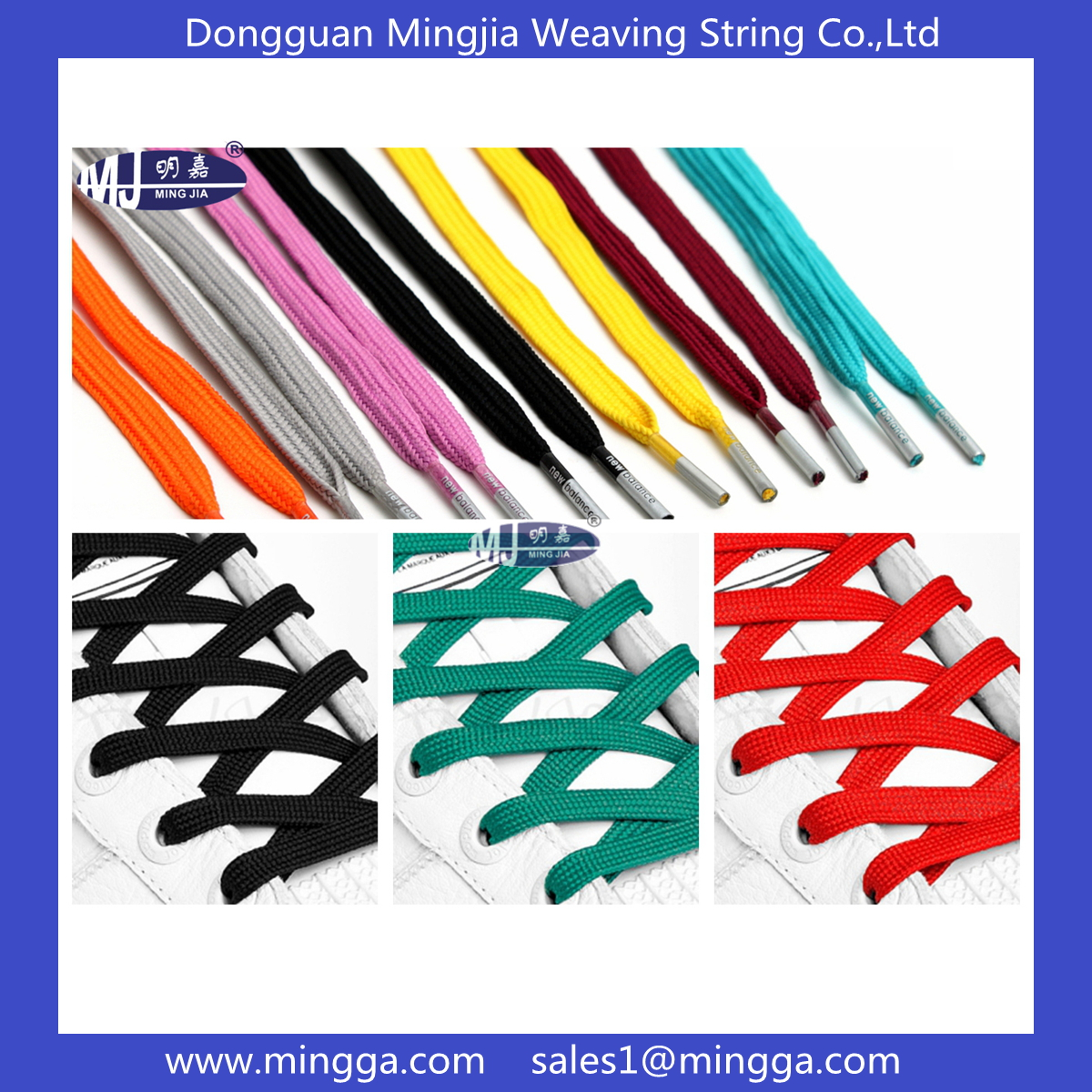 MJ-S014 Transparent Tips Aglets Shoelaces